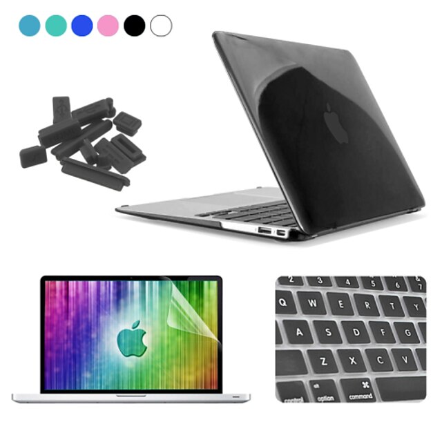  MacBook Tok / Kombinált védelem Átlátszó / Egyszínű Műanyag mert MacBook Air 13 hüvelyk