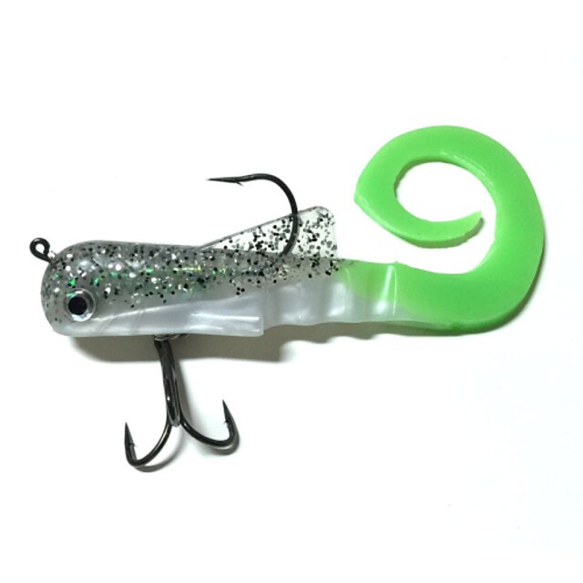  1 pcs Weiche Fischköder / Gummifische kleiner Fisch Angelköder Weiche Fischköder / Gummifische kleiner Fisch Schwimmend sinkend Bass Forelle Pike Köderwerfen Fischen im Süßwasser Spinnfischen Weicher