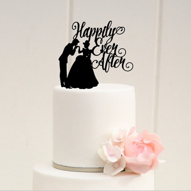  كعكة توبر الحكايةFairytale Theme أكريليك زفاف الذكرى السنوية مباركة عروس مع 1 OPP