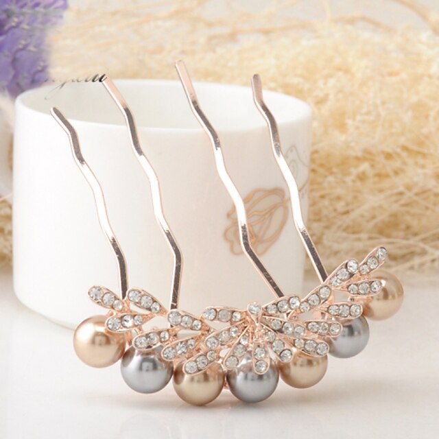  Women's Rhinestone/Alloy Headpiece - Special Occasion/Casual Hair Pin 1 Piece