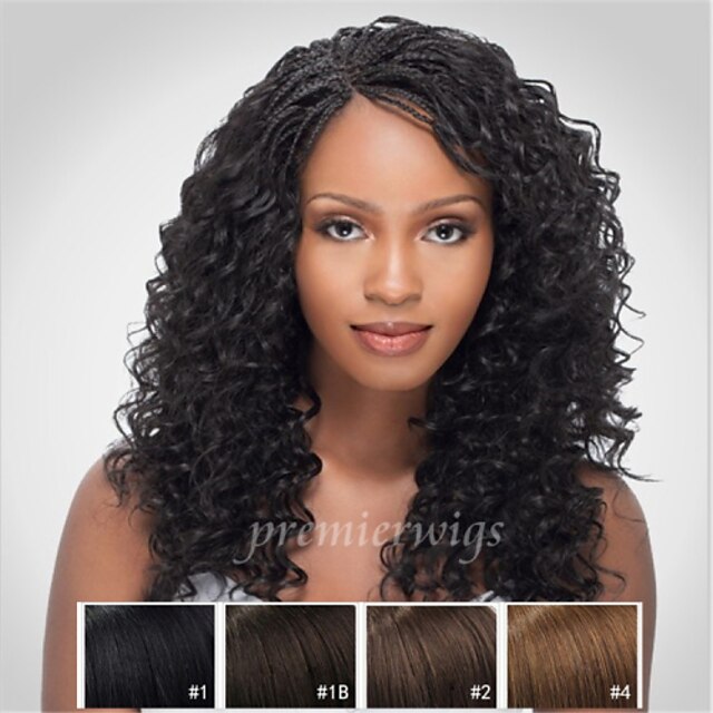  Human Hair Lace Front Wig style Curly Wig 130% Density Natural Hairline African American Wig 100% Hand Tied Women's Medium Length Long Human Hair Lace Wig Premierwigs