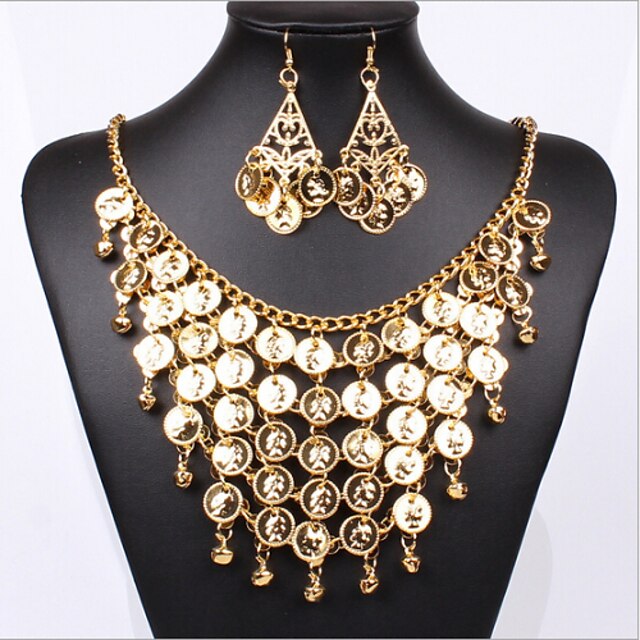  MISSING U Women Vintage / Party Gold Plated / Alloy Necklace / Earrings Jewelry Sets