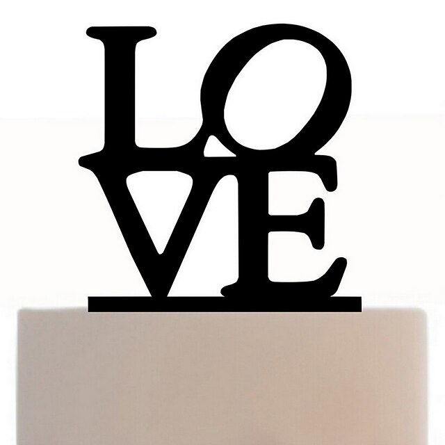  The Love Shape Alphabet Cake Topper Elegant Wedding Reception