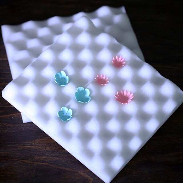  2pcs σχήμα κέλυφος κέικ διακόσμηση αφρού pad sugarcraft μοντελοποίηση pad λουλούδι μούχλα εργαλείο
