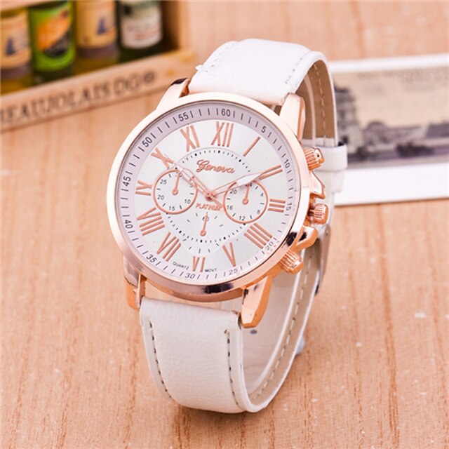  Women's Fashion Watch Digital Casual Watch Leather Band Charm Black