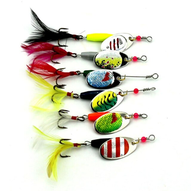  7 pcs Iscos Rotativos Iscas Iscas Buzzbait & Spinnerbait Colheres Sapo Afundando Bass Truta Pique Pesca de Isco Metal