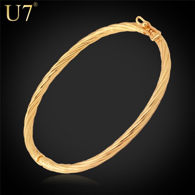  Women's Bracelet Ladies Vintage Party Work Casual 18K Gold Plated Bracelet Jewelry Gold / Silver For Special Occasion Birthday Gift Daily