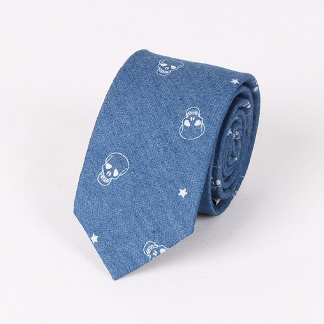  Krawaty - Wzór ( Niebieski , Bawełna )