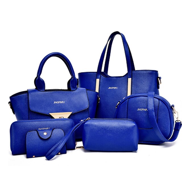  Donna Sacchetti PU (Poliuretano) Borsa a tracolla Tote sacchetto regola Set di borsa da 6 pezzi per Shopping Casual Formale Per tutte le