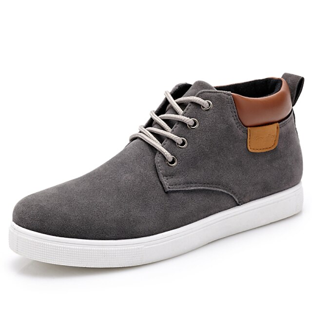  Men's Shoes Casual Suede Fashion Sneakers Black / Blue / Yellow / Gray
