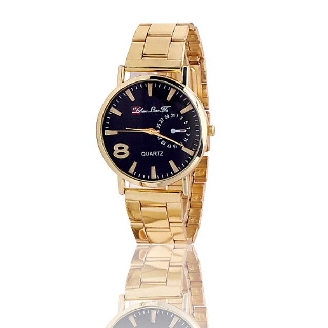  Men's Wrist Watch Hot Sale Alloy Band Charm Gold