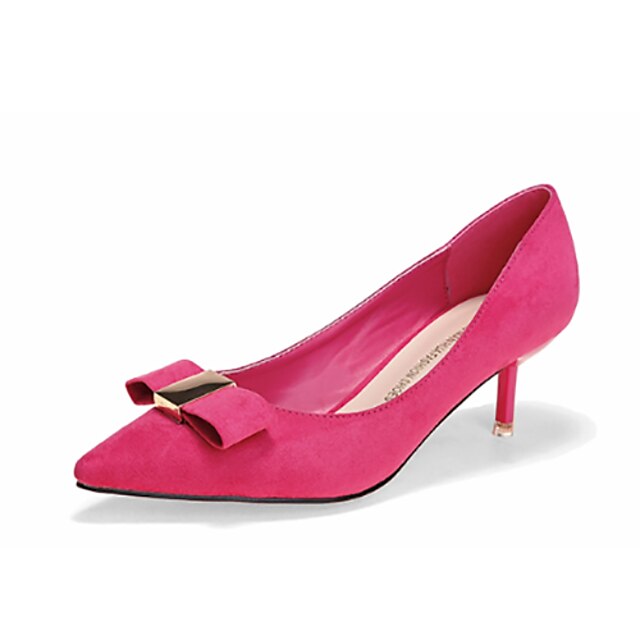  Women's Shoes Kitten Heel Heels/Pointed Toe/Closed Toe Heels Dress Black/Red/Animal Print