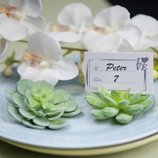  Plastic Place Cards Standing Style Gift Box 2 pcs