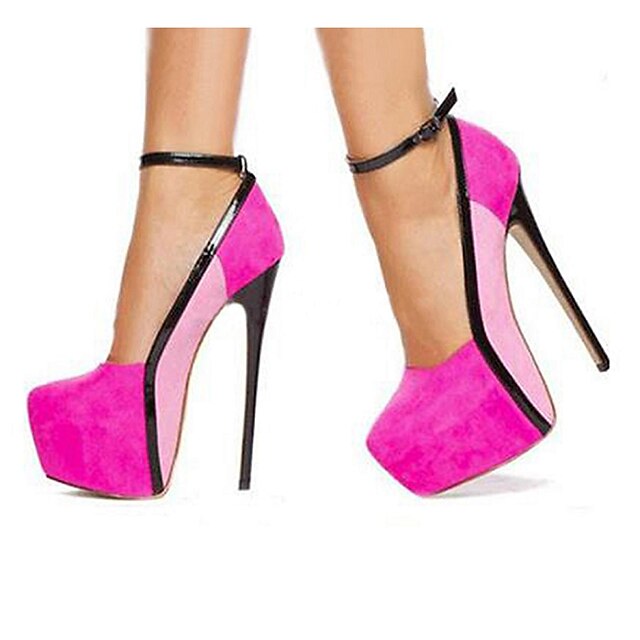  Women's Synthetics Spring / Summer Stiletto Heel Pink / Wedding / Party & Evening / Dress / Party & Evening