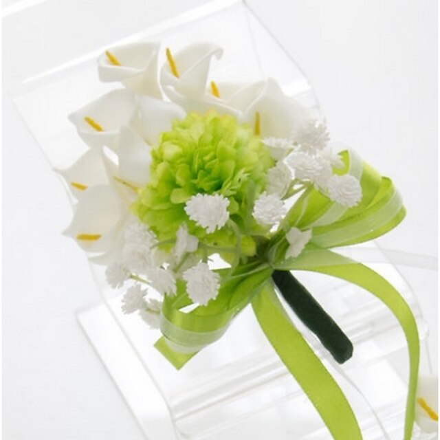  Small Size Green Calla Wedding/Party Boutonniere (9*16cm) Wedding Accessories