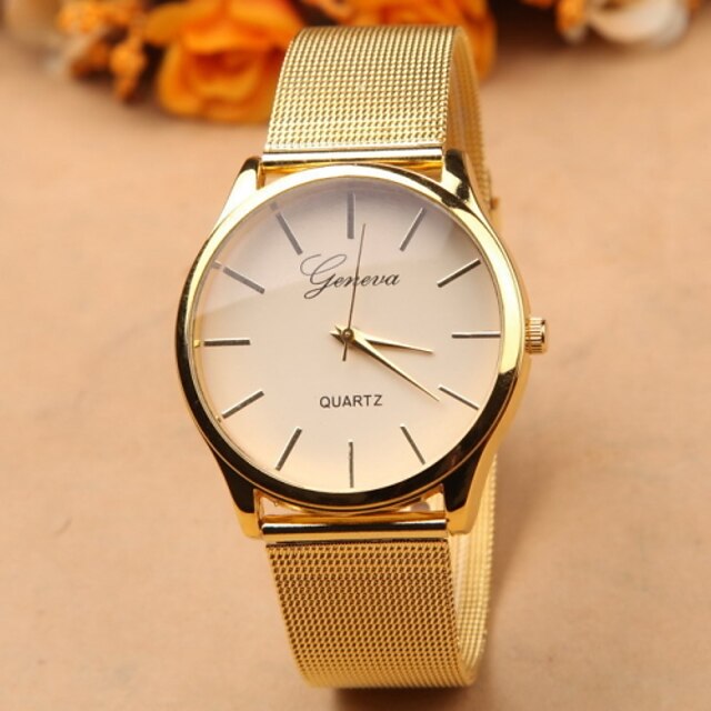  Geneva Mulheres Relógio de Pulso Quartzo Dourada Venda imperdível Analógico Amuleto Fashion Relógio simples