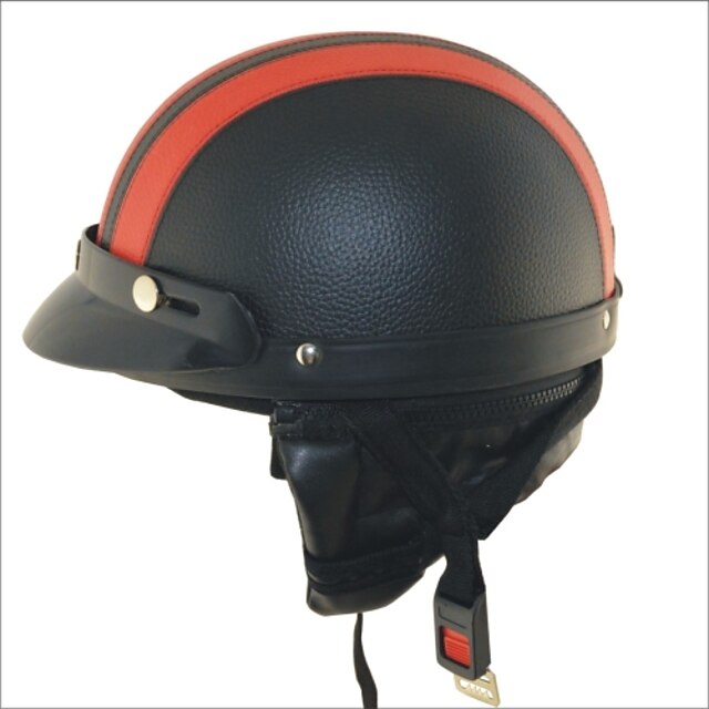  carking motocicleta xt02 pu casco de cuero (m)