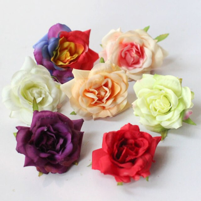  Fabric Flowers with 1 Piece Wedding / Special Occasion / Casual Headpiece