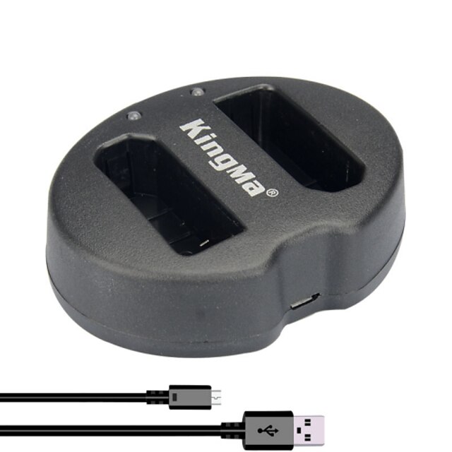  KingMa® Dual Dual Slot USB Battery Charger for Nikon EN-EL14 Battery for Nikon P7000 P7100 P7700 P7800 D5100 D5300 Camera