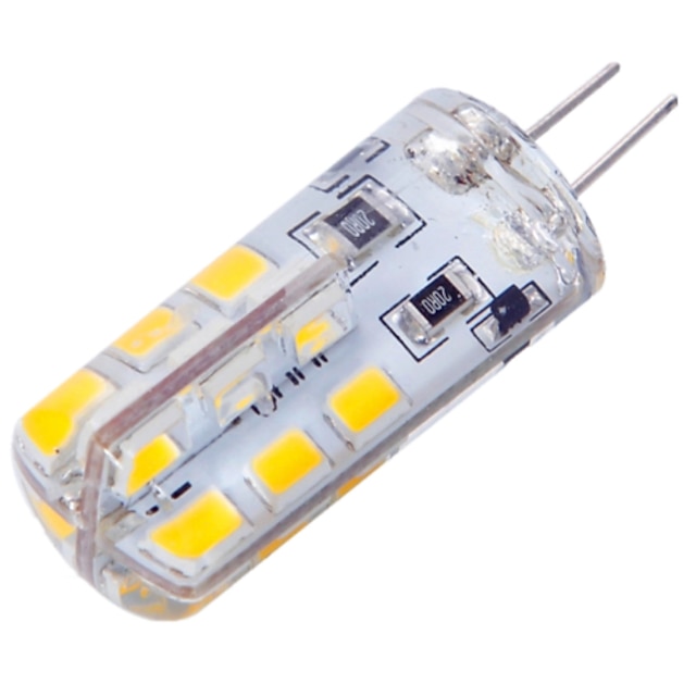  YWXLIGHT® 1 buc 2.5 W Becuri LED Corn 200 lm G4 T 24 LED-uri de margele SMD 2835 Intensitate Luminoasă Reglabilă Alb Cald Alb Rece 12 V / 1 bc / RoHs