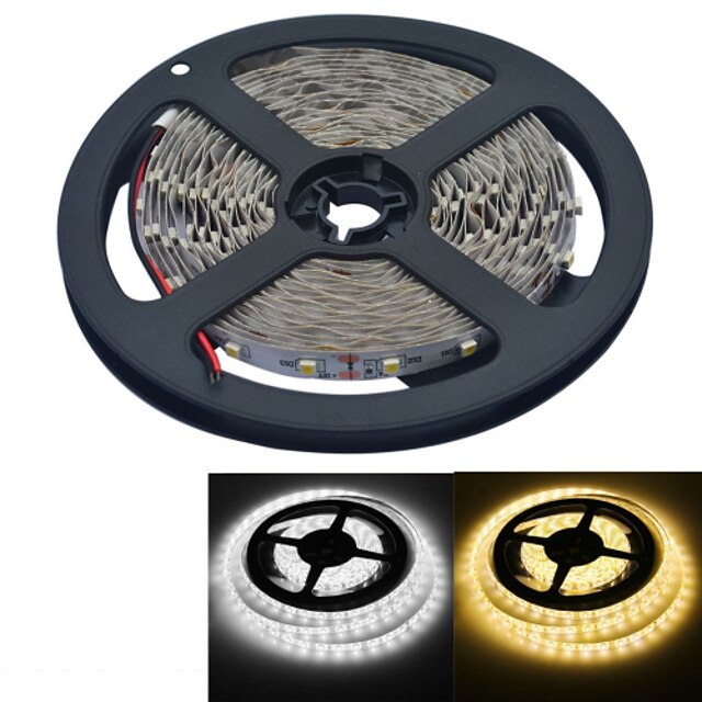  YouOKLight 5m סרטי תאורת LED גמישים 300 נוריות 3528 SMD לבן חם / לבן ניתן לחיתוך / מתאים לרכבים / נדבק לבד 12 V