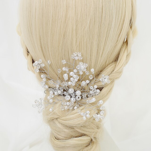  Kristall / Oäkta pärla / Legering Hair Combs med 1 Bröllop / Speciellt Tillfälle Hårbonad