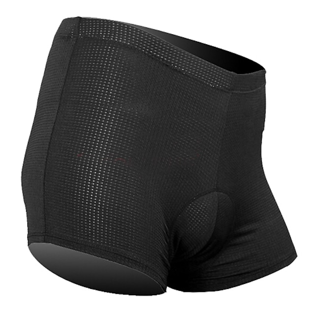  SANTIC Men's Women's Cycling Under Shorts Black Solid Color Bike Underwear Shorts Padded Shorts / Chamois Bottoms Breathable Sports Tactel Silicon Mountain Bike MTB Road Bike Cycling Clothing Apparel