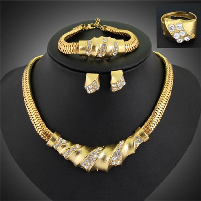  Danbi    European And American Fashion Earrings Necklace Exaggerated Four Set