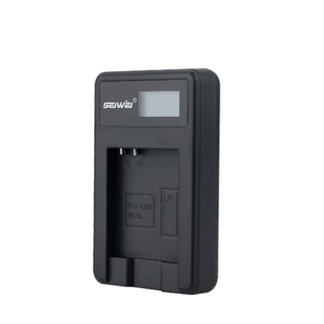  Camera Battery Charger with Screen for Canon NB-6L Black