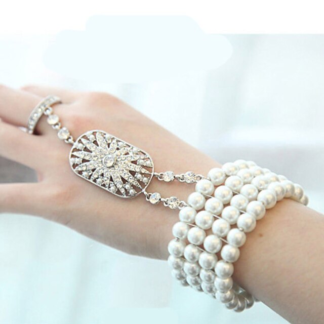  Women's Bracelet Stylish Rhinestone Bracelet Jewelry White For Wedding Party / Evening Event / Party Dailywear