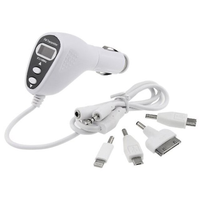  Car Kit FM Transmitter Modulator Charger For iPhone 5 5C 5S 4 4S 3GS iPod Touch