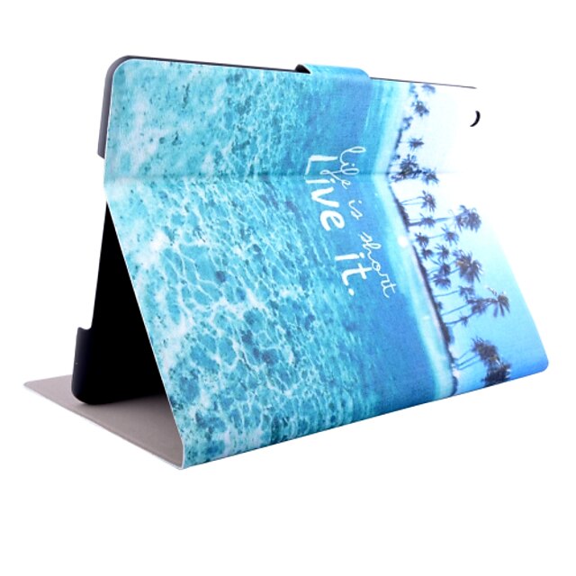  Case For Apple Card Holder / with Stand / Pattern Full Body Cases Scenery PU Leather for iPad Air