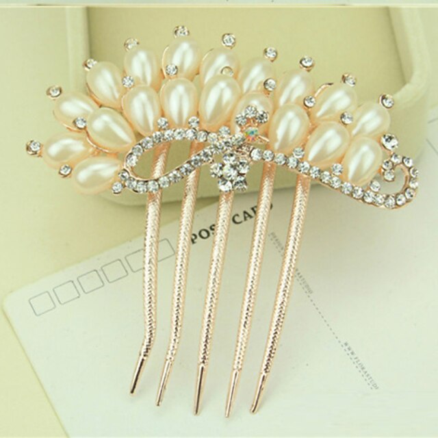  Side Combs Hair Accessories Pearl / Alloy Wigs Accessories Women's 1pcs pcs 11-20cm cm Dailywear Traditional / Classic Lovely / Blonde