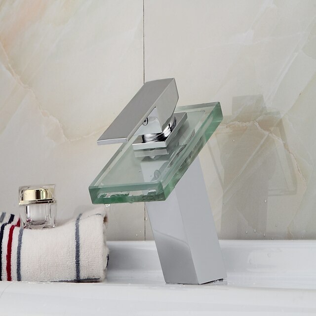  Contemporary LED Faucet With Chrome Finish