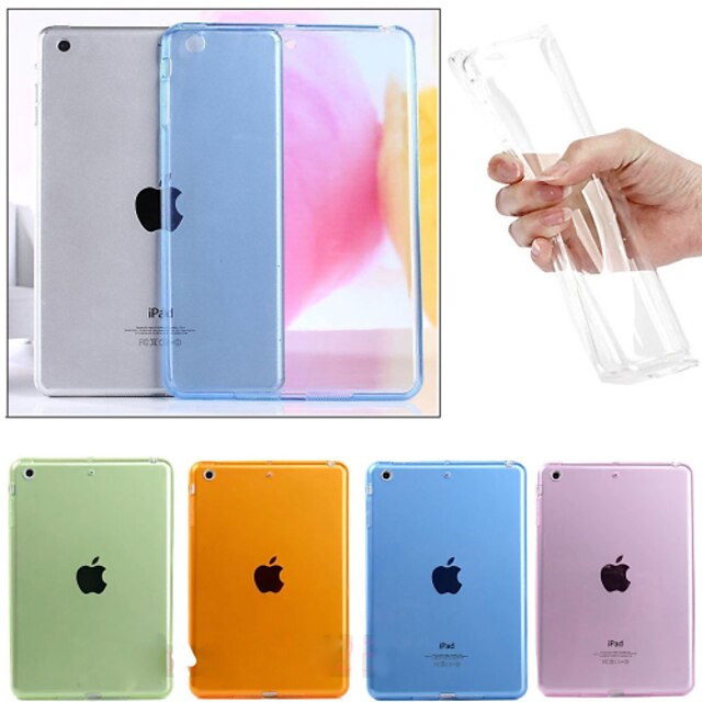  Etui Til Apple Transparent Bagcover Ensfarvet TPU for iPad Mini 3/2/1
