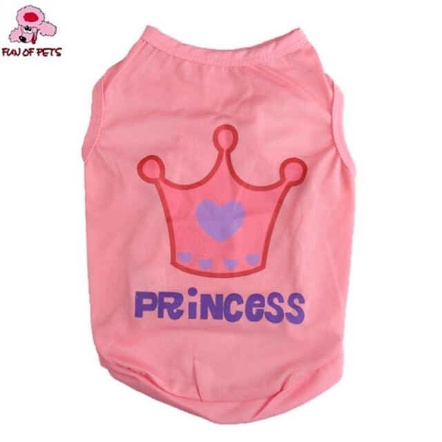  Cat Dog Shirt Puppy Clothes Tiaras & Crowns Letter & Number Cosplay Wedding Dog Clothes Puppy Clothes Dog Outfits Pink Costume  Dog  Dog Shirts for Dogs