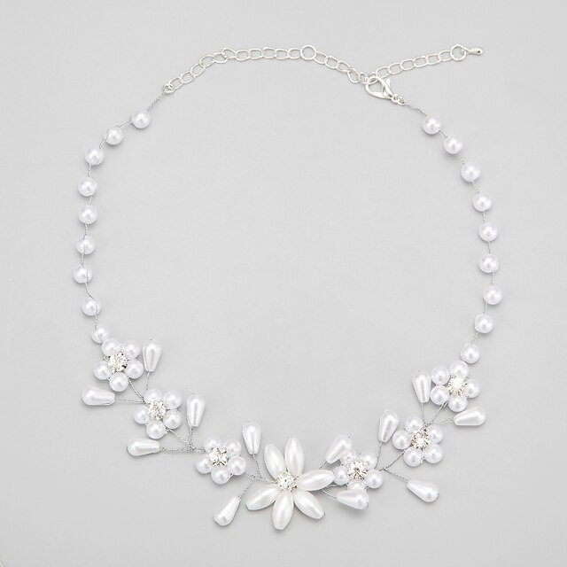  White White White Necklace Jewelry for Wedding Party Engagement