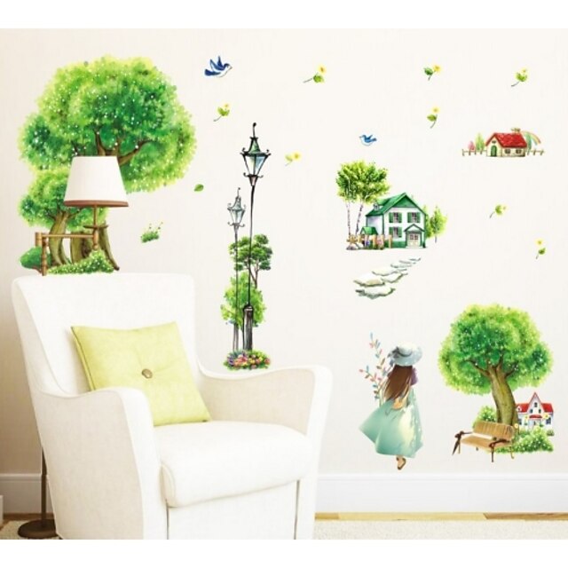  Decorative Wall Stickers - Plane Wall Stickers Landscape / Botanical Living Room / Bedroom / Kitchen / Removable