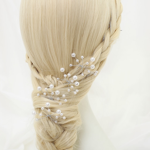  imitation perle alliage épingle à cheveux bandeau classique style féminin