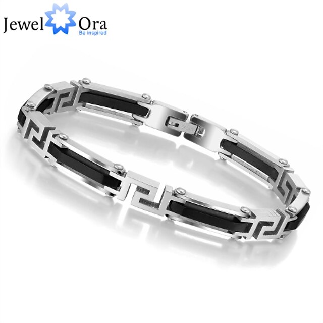  Men's Bracelet Vintage Party Work Casual Link/Chain Stainless Steel Titanium Steel Screen Color Jewelry Costume Jewelry