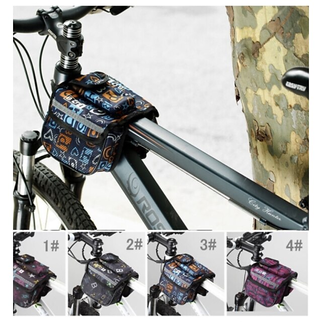  BOI® Bike Bag 1.9LBike Handlebar Bag / Bike Frame Bag Waterproof / Waterproof Zipper / Shockproof / Wearable Bicycle Bag600D Ripstop /