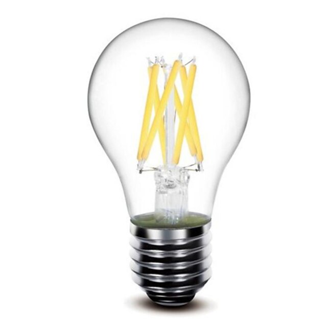  1pc 5 W Ampoules à Filament LED 500 lm E26 / E27 G60 6 Perles LED COB Intensité Réglable Blanc Chaud 220-240 V 110-130 V / 1 pièce / RoHs / LVD