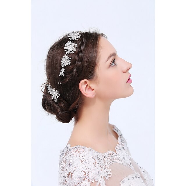  Γυναικεία Ασήμι Στερλίνας Κράμα Headpiece-Γάμου Ειδική Περίσταση Causal Κεφαλόδεσμοι Καρφίτσα Μαλλιών Κλιπ Μαλλιών 3 Κομμάτια