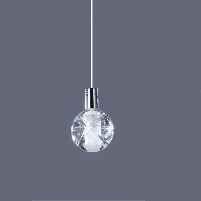  Rustic / Lodge Globe Country Traditional / Classic Retro Modern / Contemporary Pendant Light Downlight - Crystal Mini Style, 110-120V