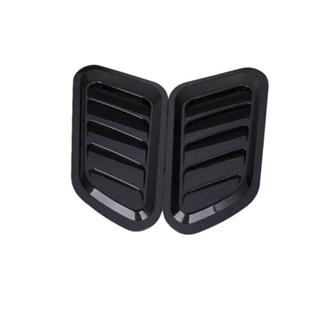  Car Engine Hood Bumper Air Scoop Vent Side Fender Cover Decor  2 Pcs