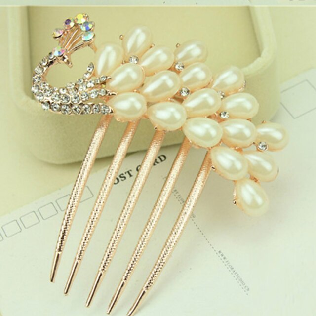  Side Combs Hair Accessories Pearl Wigs Accessories Women's 1pcs pcs 11-20cm cm Event / Party / Dailywear / Daily Classic / Traditional / Classic Cute / Blonde