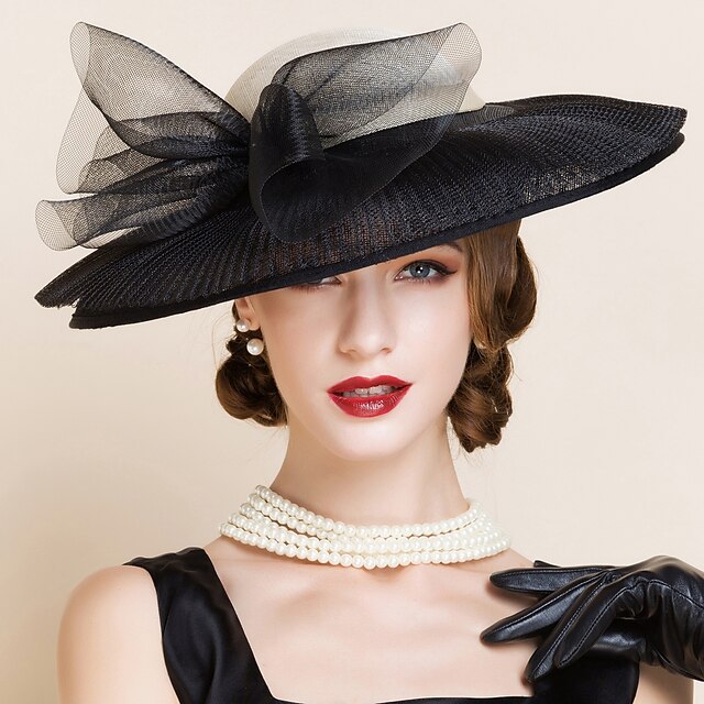 Women's Flax Headpiece - Wedding / Special Occasion Hats 1 Piece 2024 ...