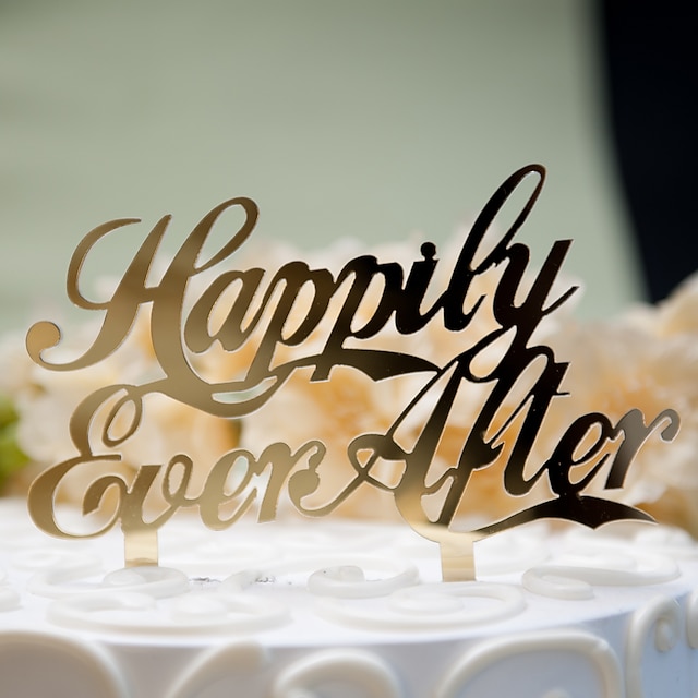  Cake Topper Classic Theme Classic Couple Hard Plastic Wedding / Anniversary / Bridal Shower with 1 pcs OPP