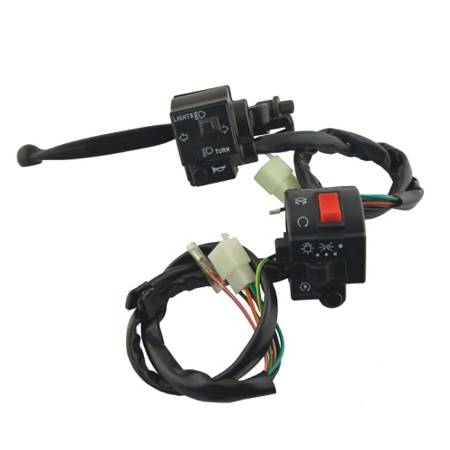 Motorcycle Left Right Handle Bar Electrical Switch for Suzuki DC 12V