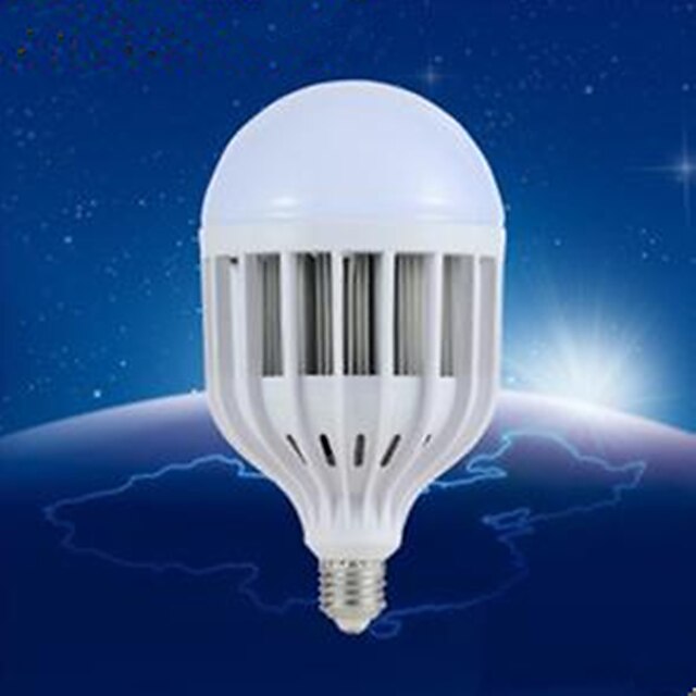  180lm E26 / E27 LED-globepærer A60(A19) 48 LED Perler SMD 5730 Dekorativ Varm hvid / Naturlig hvid 220-240V
